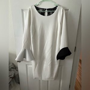 White ELOQUII neoprene dress